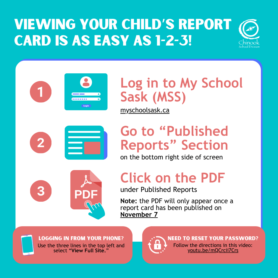 Grade 10-12: Report cards published November 7