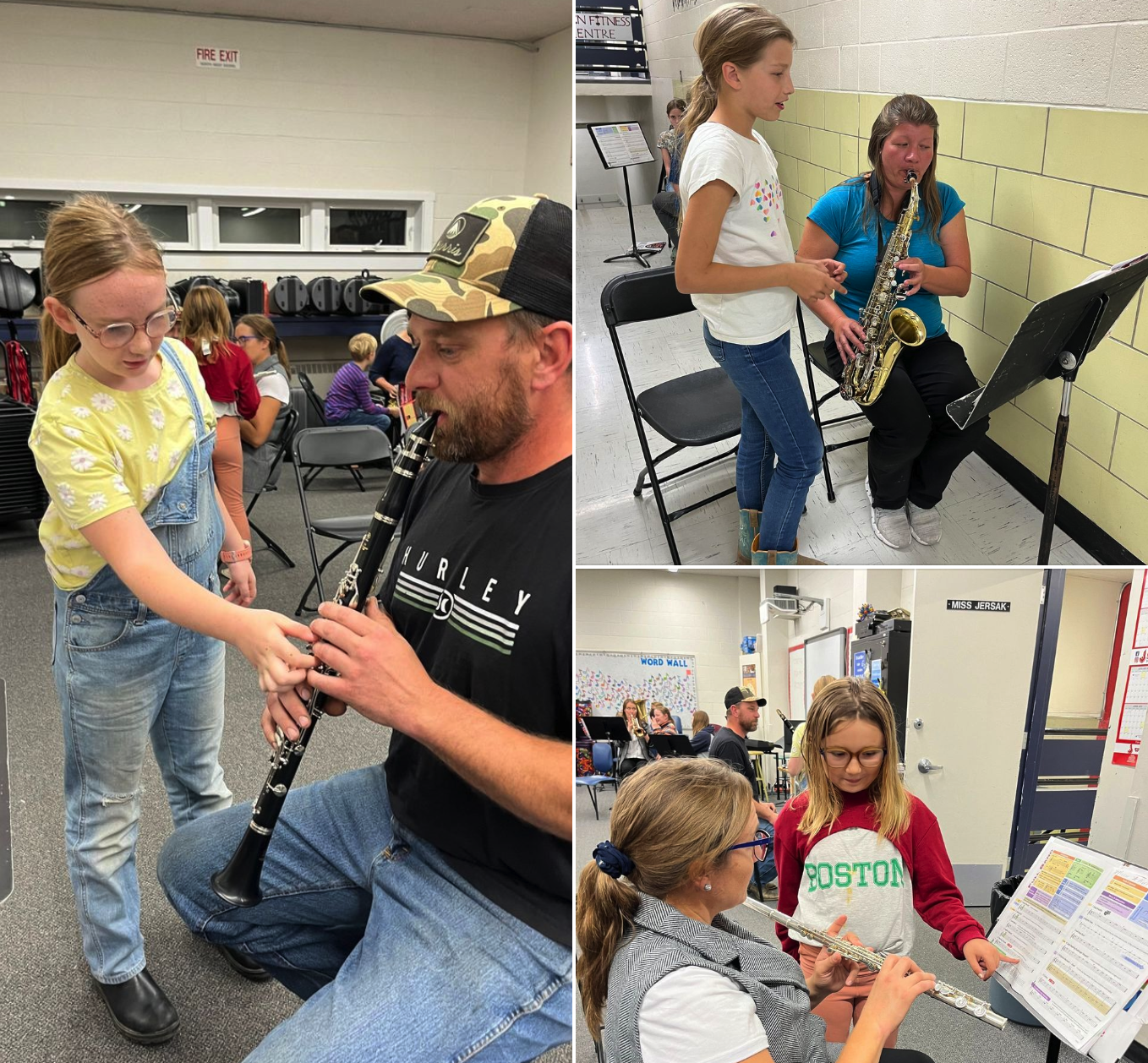 Prairie West Beginner Band Students Play Concert and Teach Special Guests